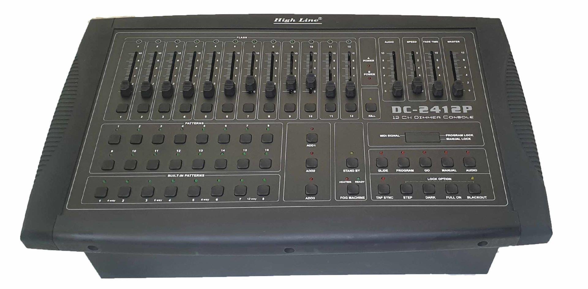 High Line DC-2412P 12 Kanal Dimmer Kontrol Işık Kontrol Masası