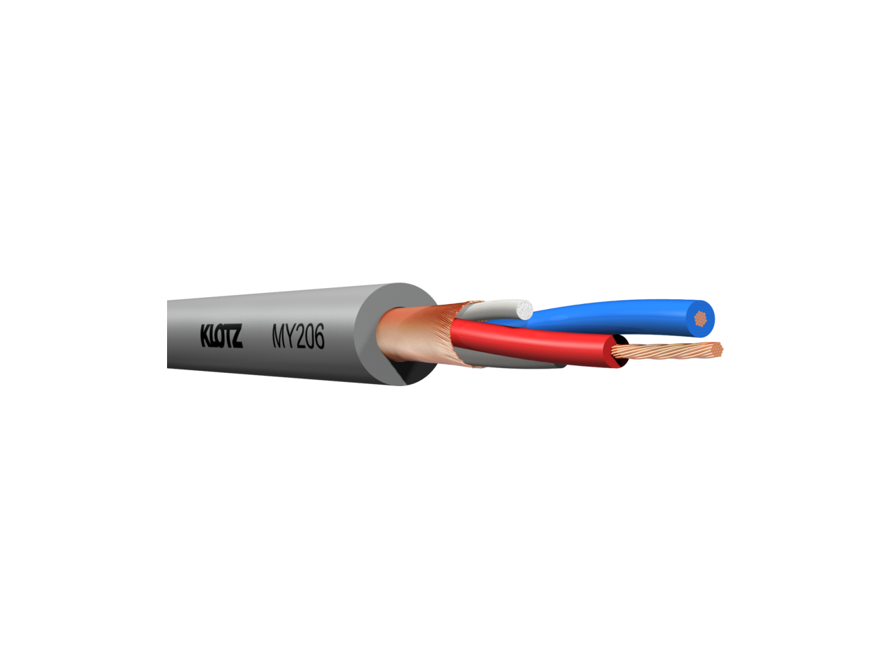 Klotz MY206GR 2x0,22mm² Mikrofon Kablosu (Gri)
