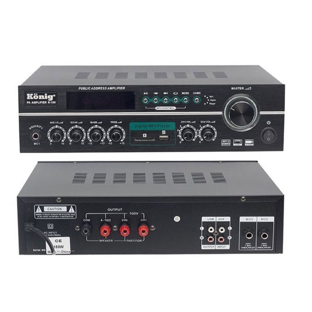 König K-166 150W Hat Trafolu Power Amfi