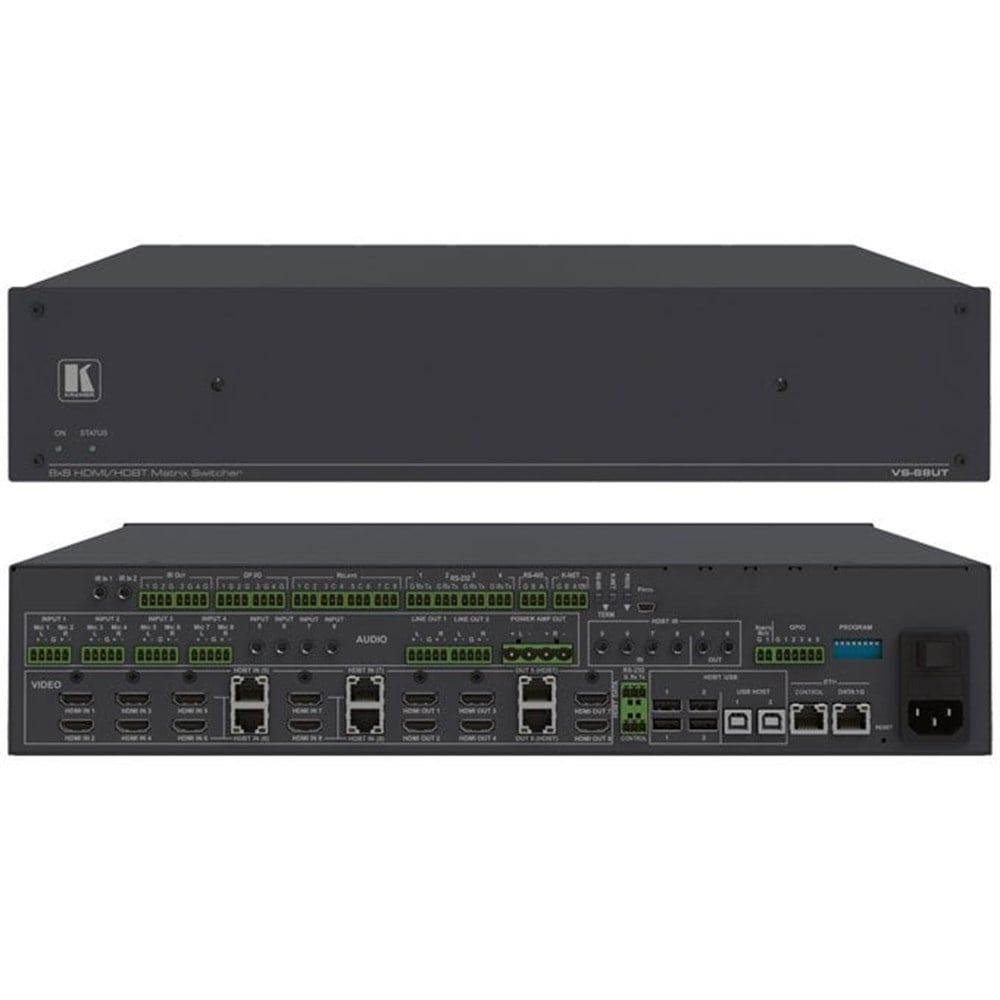 Kramer VS-88UT 8x8 HDMI Matrix Switching PoE Power Amplifier