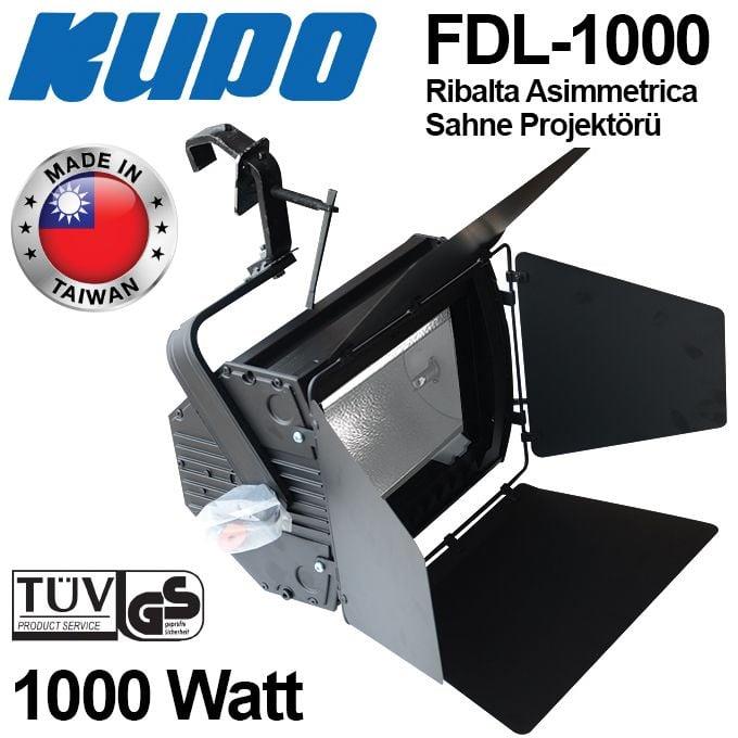 KUPO FDL-1000 Ribalta Asimmetrica Sahne Projektörü