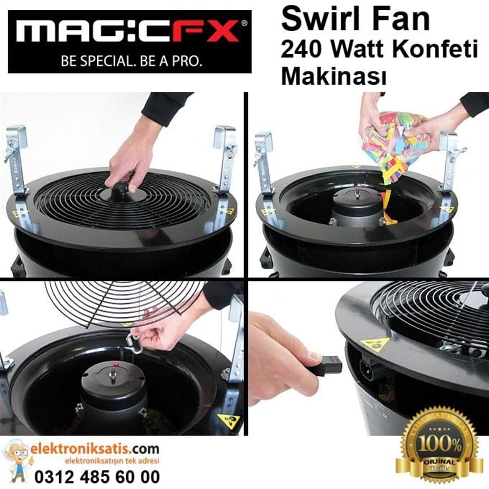 Magicfx Swirl Fan 240 Watt Konfeti Makinası