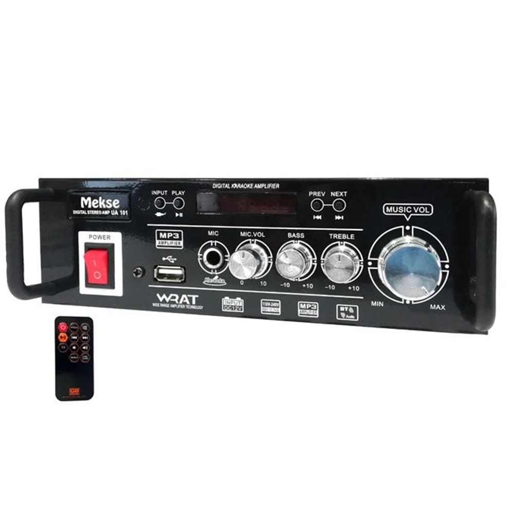 Mekse UA 101 30W Lityum Pilli Stereo Amplifikatör
