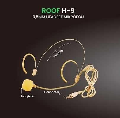Roof H-9 Head Set Mikrofon Ten Rengi