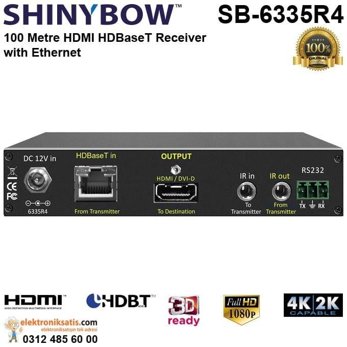 Shinybow SB-6335R4 HDMI HDBaseT Extender Receiver with Ethernet