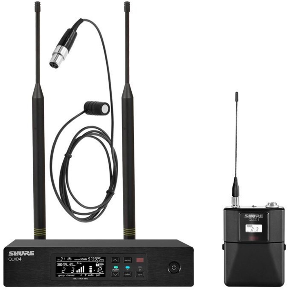 Shure QLXD14/85 Kardioid Kondansatör Wireless Telsiz Yaka Mikrofonu