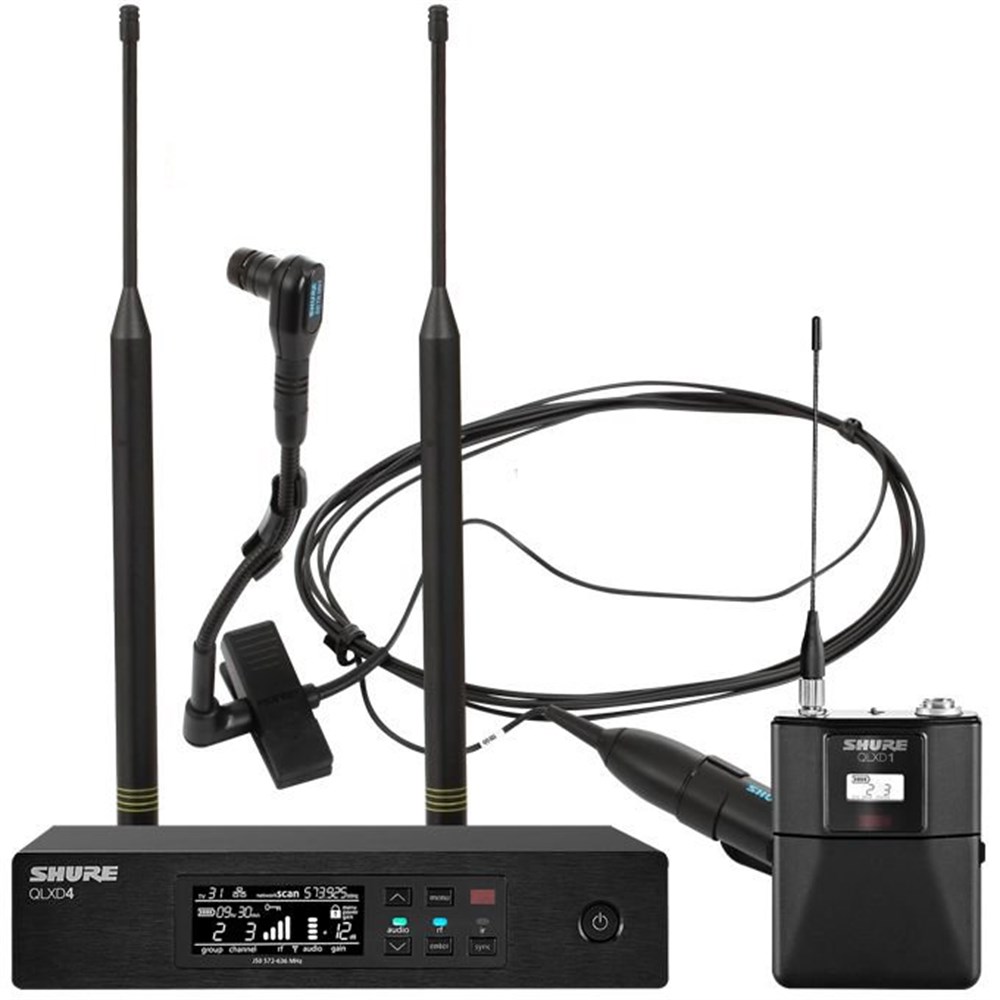 Shure QLXD14/98H Kondansatör Wireless Telsiz Enstrüman Mikrofonu