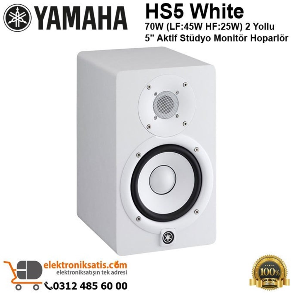 Yamaha HS5 Aktif Stüdyo Referans Monitör Beyaz
