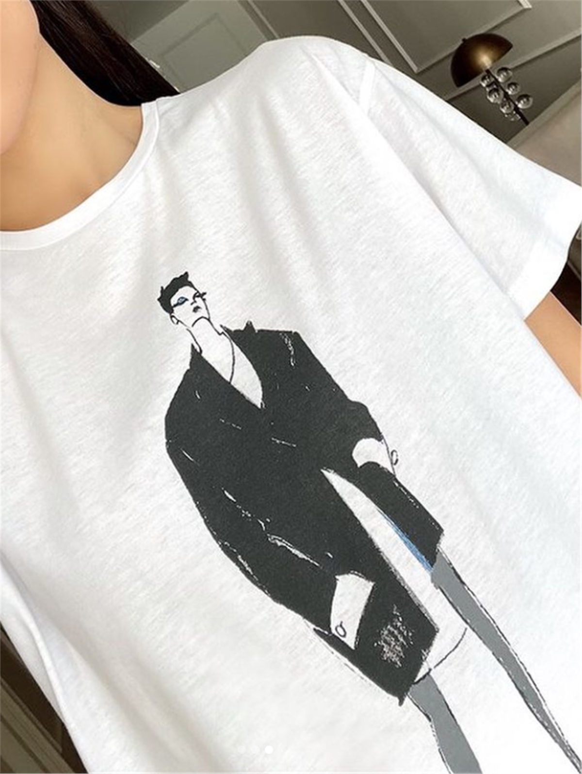 T-ShirtBaskılı Tişört Beyaz