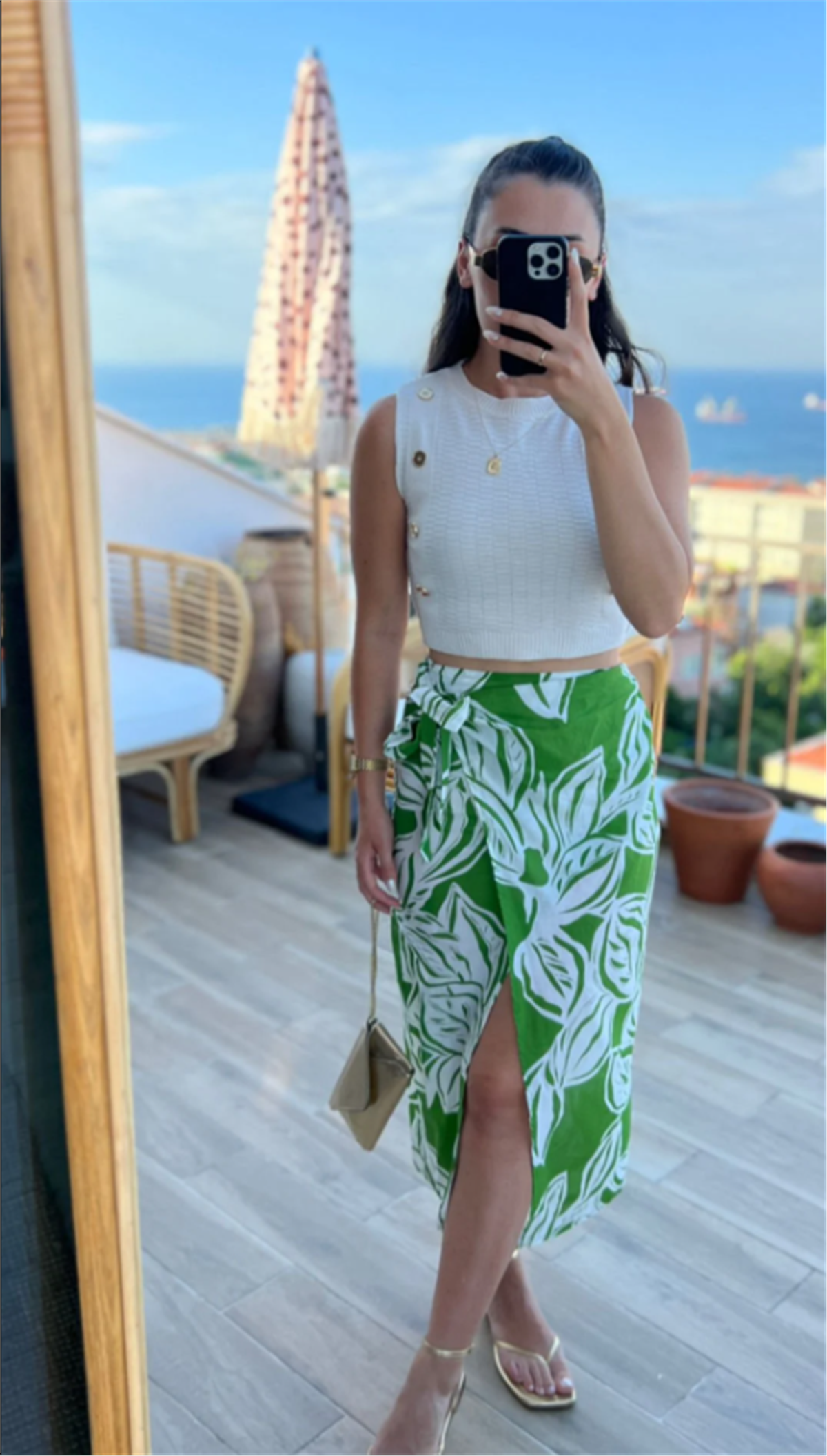 Yeniler,Yaprak Denli Etek Yeşil