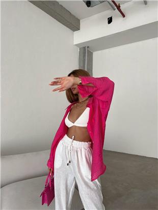 Yeniler,Tensel Gömlek Fuşya