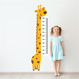 DEKOPABOY ÖLÇERSevimli Zürafa 200x50cm Boy Ölçer Cetveli