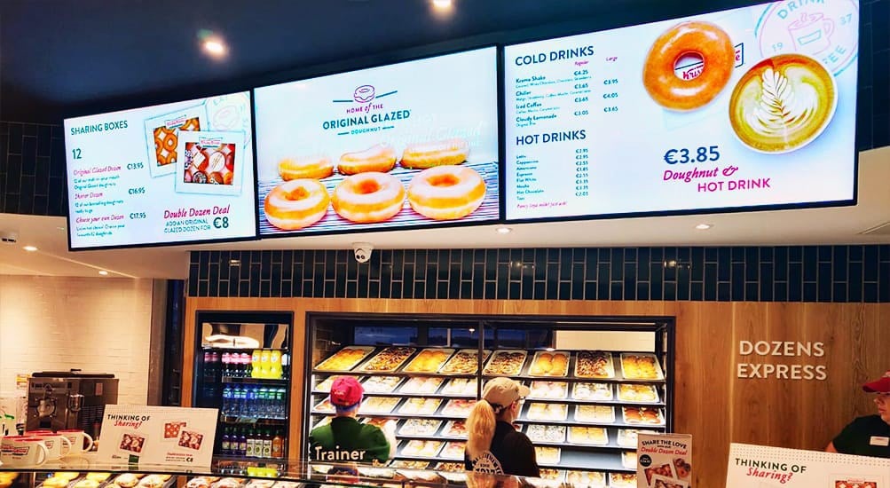 Profesyonel Digital Signage Display (Menuboard) 3x1
