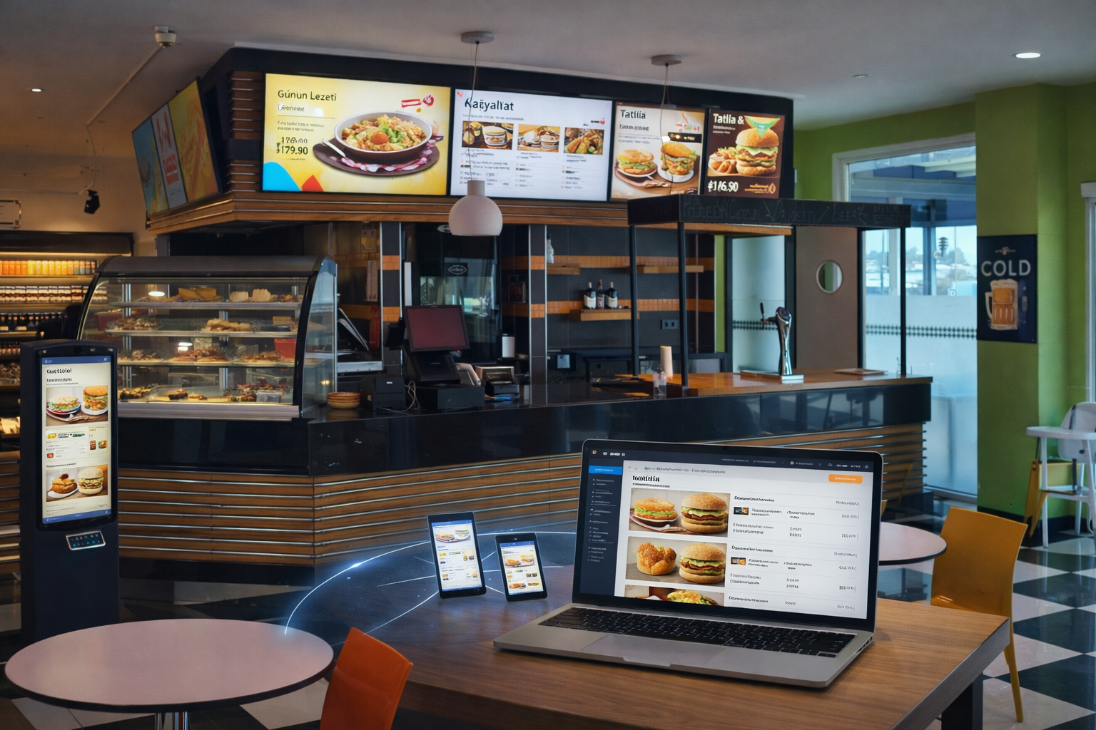 Standart Digital Signage Display (Menuboard) 2x1