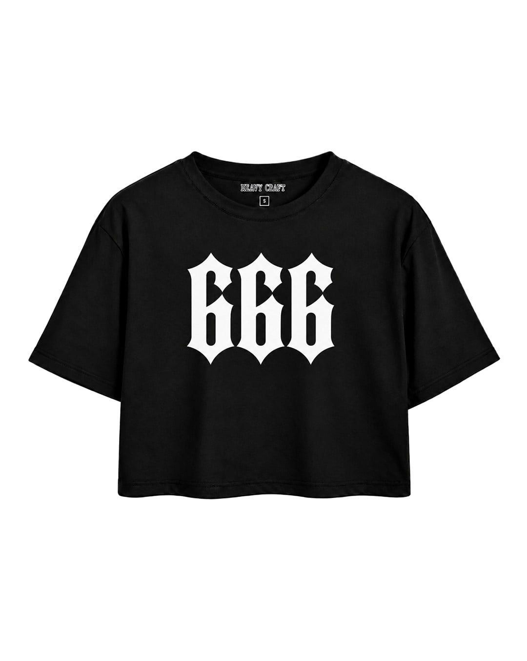 666 Crop T-Shirt OversizeHeavy Craft
