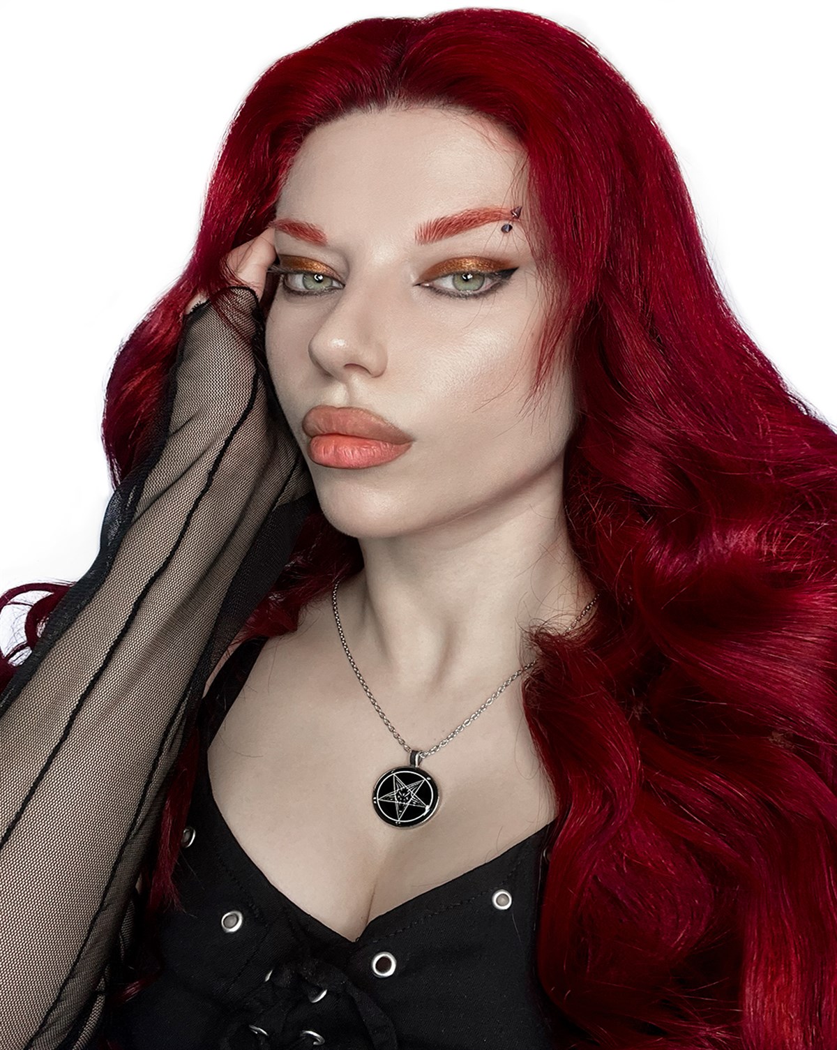 BAPHOMET Sigil Glass Necklace