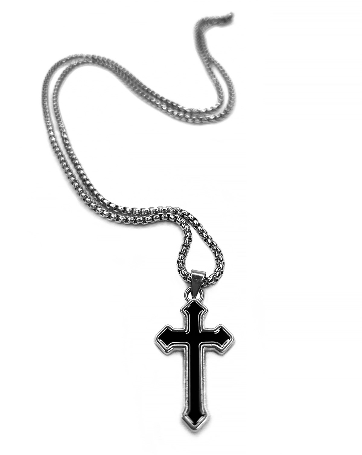 BLACK CROSS Necklace