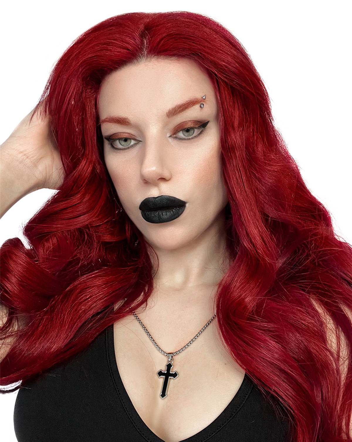 BLACK CROSS Necklace