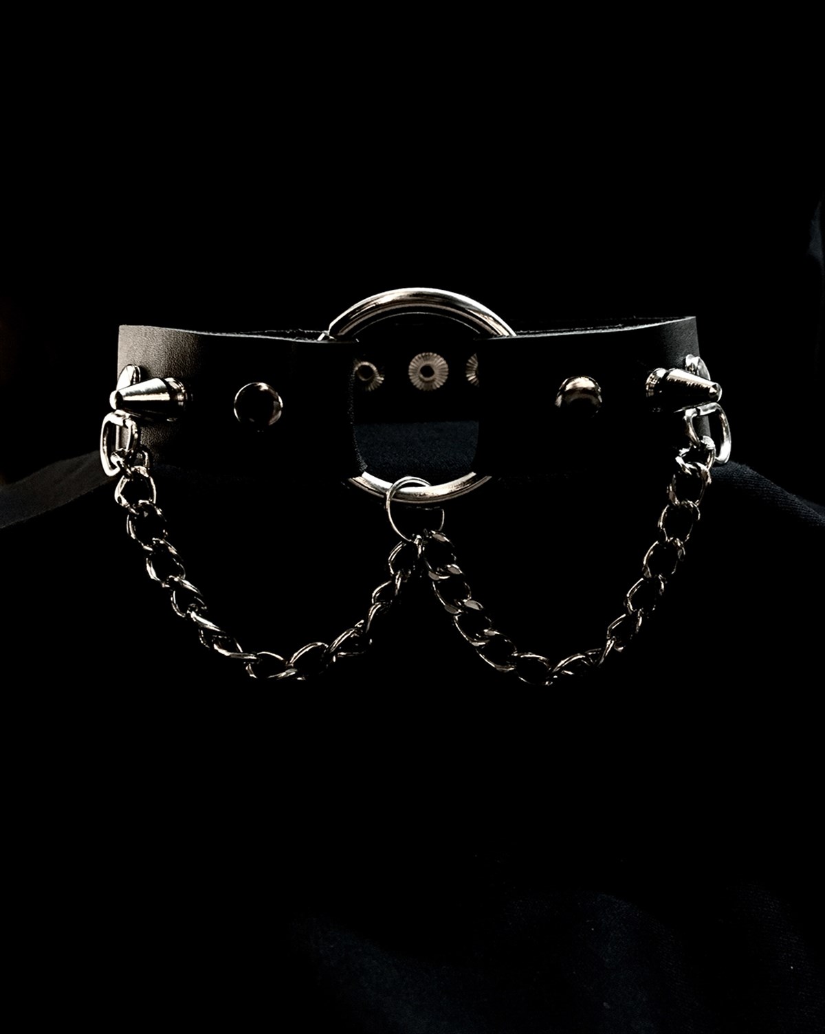 CHOKER Handmade Gothic Style Ring Chain 