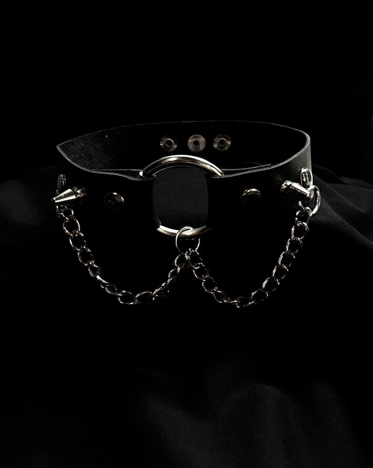 CHOKER Handmade Gothic Style Ring Chain 