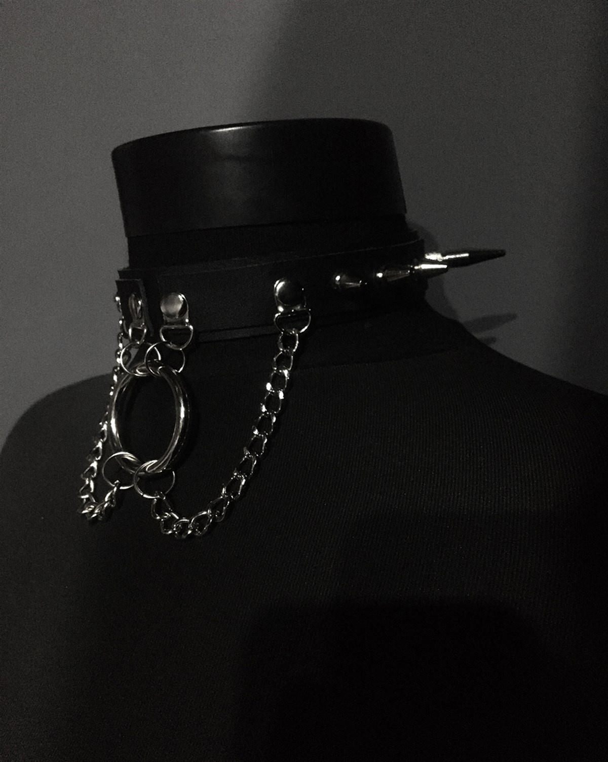 CHOKER Handmade Gothic Style Ring Chain 