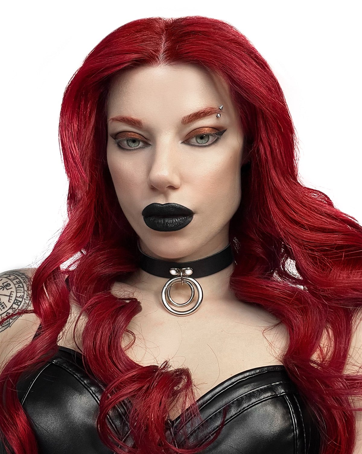 CHOKER Handmade Gothic Style Two Ring 