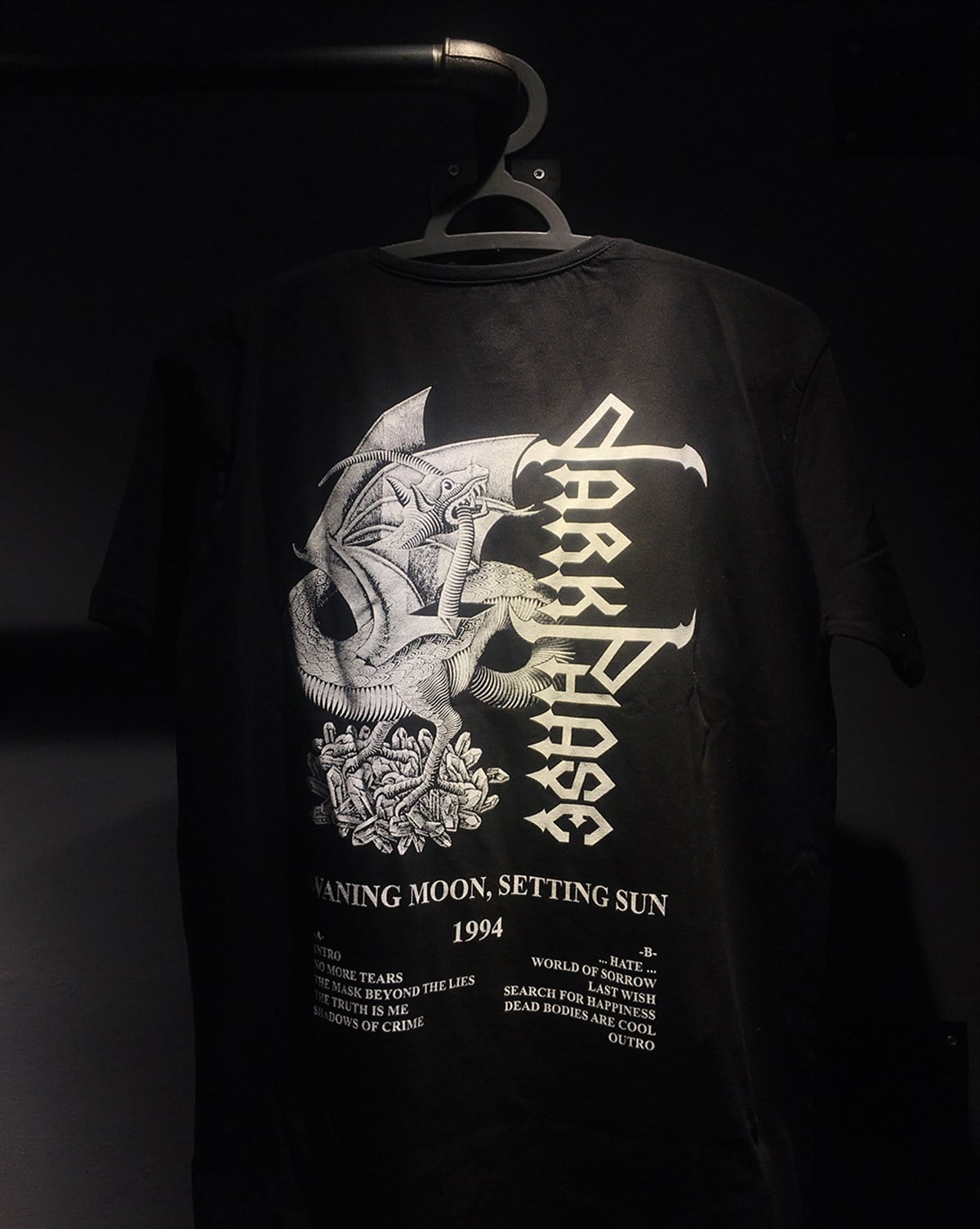 DARKPHASE  Waning Moon,Setting Sun  T-Shirt