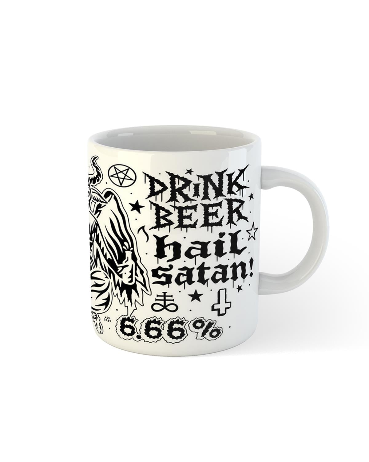 DRINK BEER HAIL SATAN 6.66 %  Kupa Bardak
