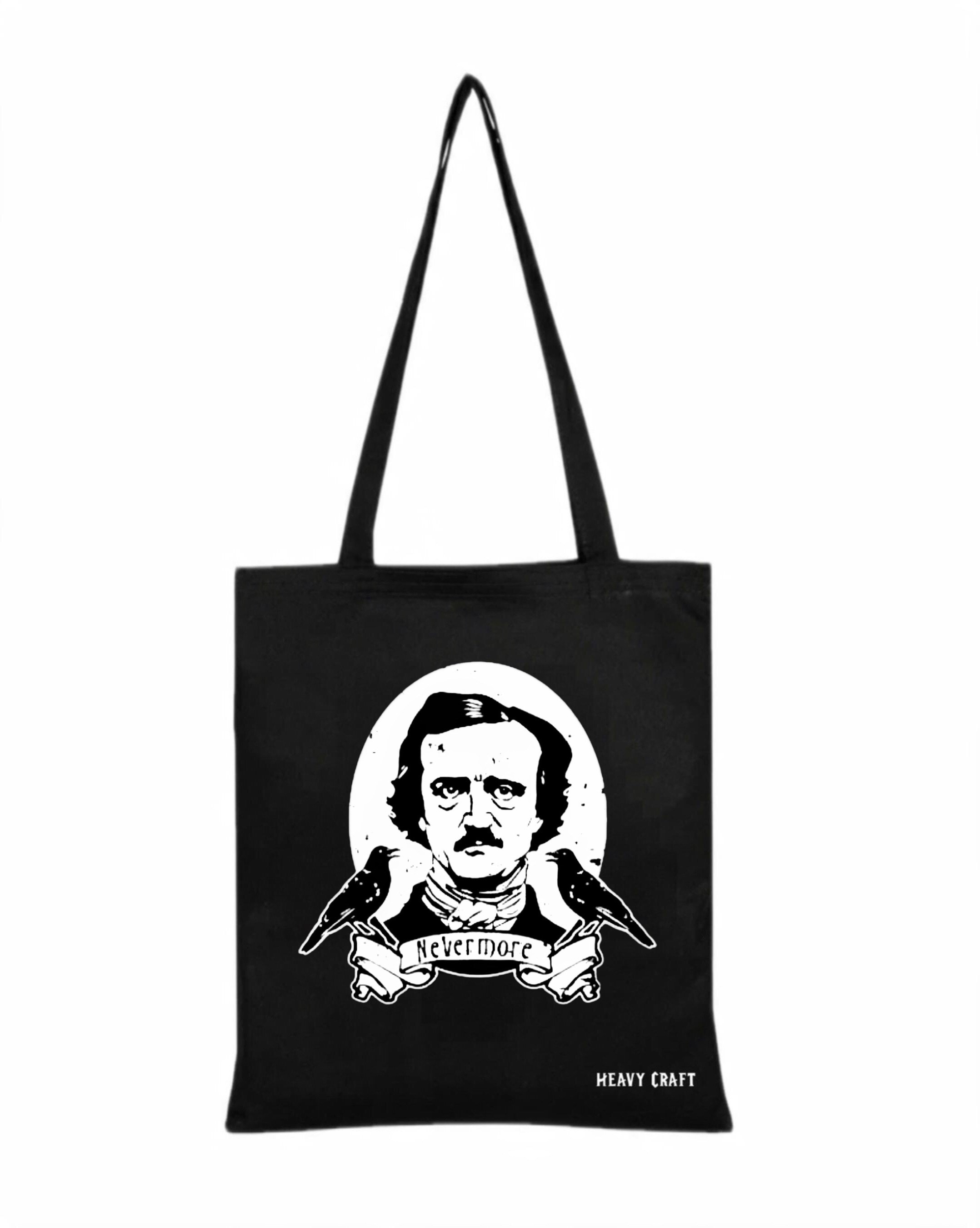 EDGAR ALLAN POE Nevermore Canvas Bag