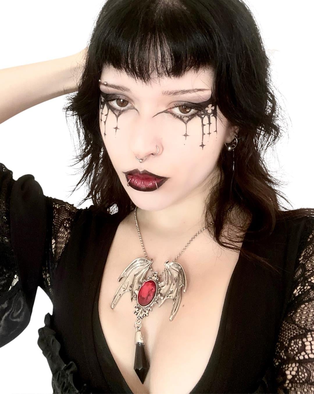 GOTHIC BAT NecklaceHeavy Craft