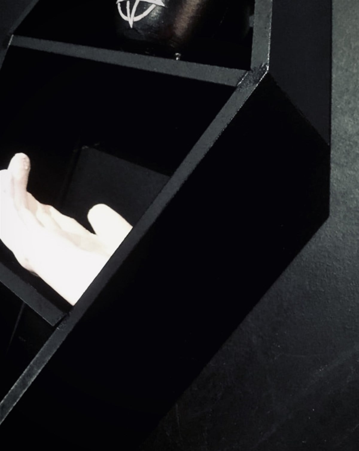 GOTHIC Black Coffin Shelf