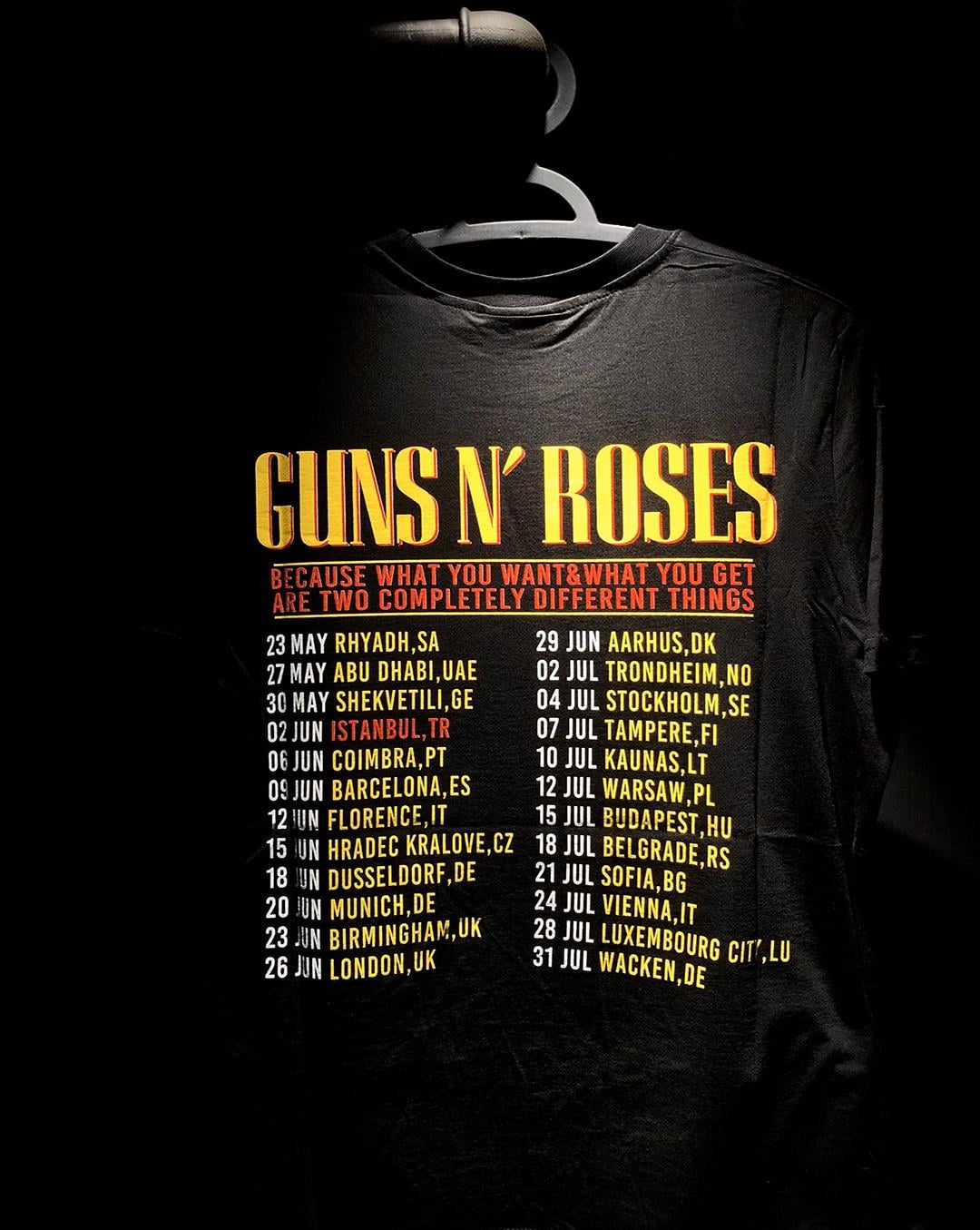 GUNS N ROSES Tour T-Shirt