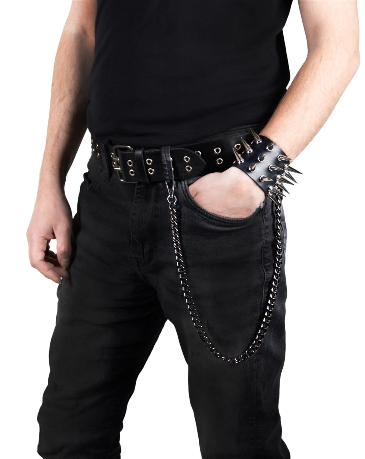 GURMET Black Pantolon Zinciri