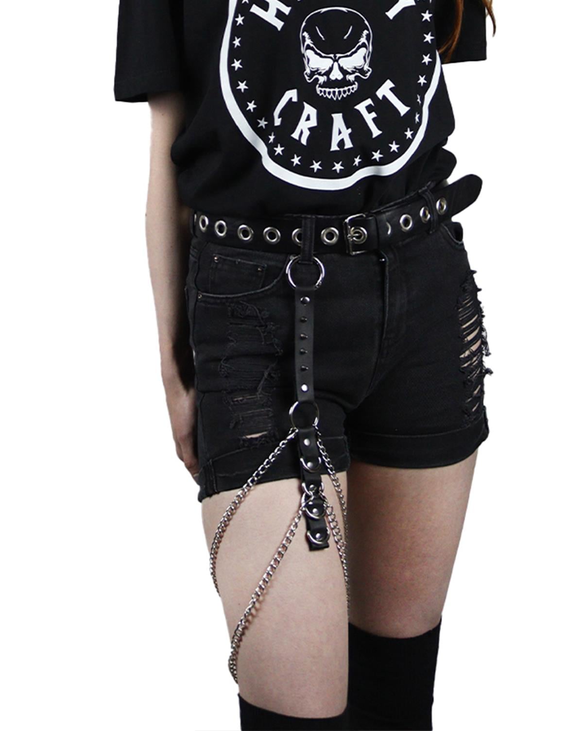 LEG BELT Handmade Gothic Studded Leg Belt