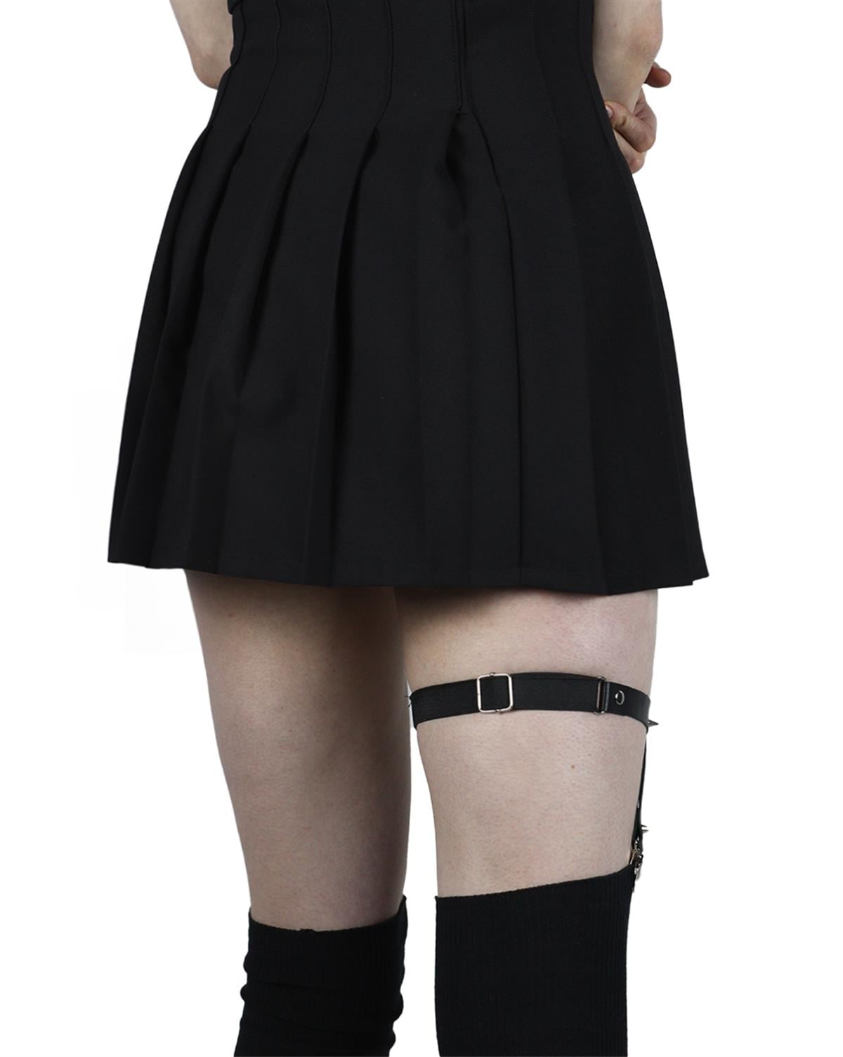 LEG BELT Handmade Gothic Heart Spike Garter