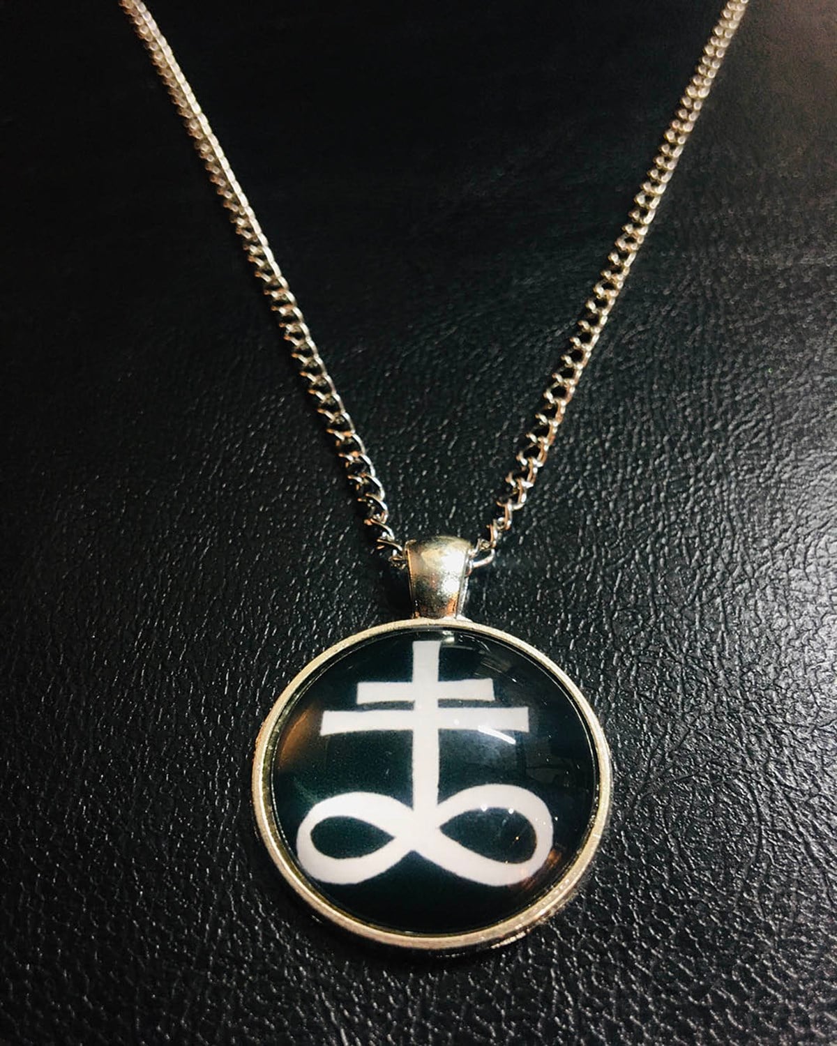 LEVIATHAN Cross Glass Necklace