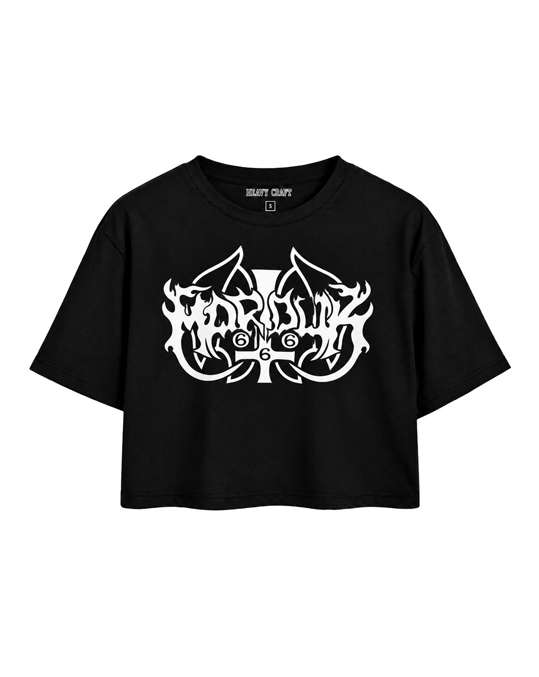 MARDUK Logo Crop T-Shirt OversizeHeavy Craft