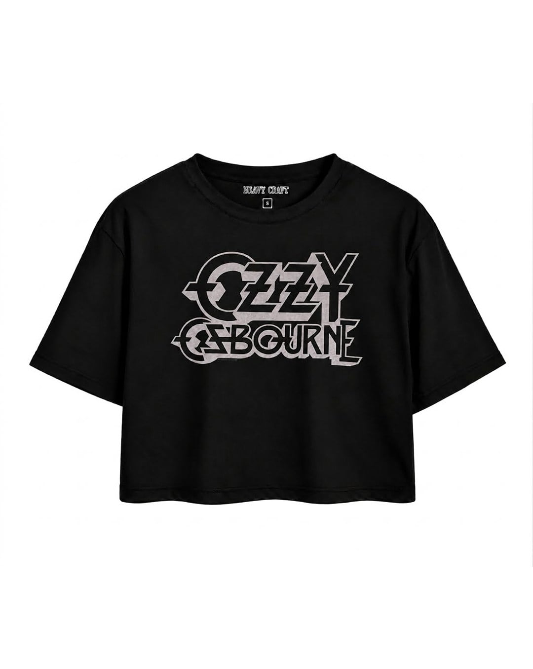OZZY OSBOURNE Logo Crop T-Shirt OversizeHeavy Craft