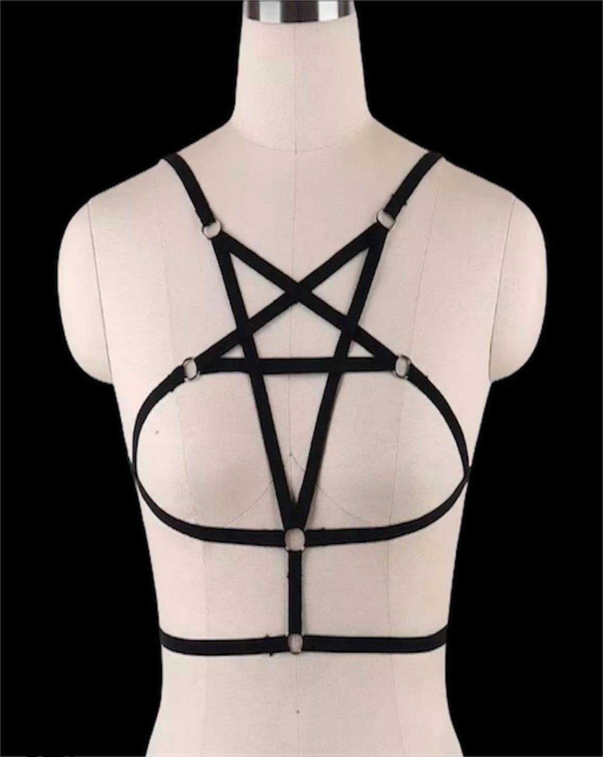 HARNESS Pentagram Gothic Style Body Belt