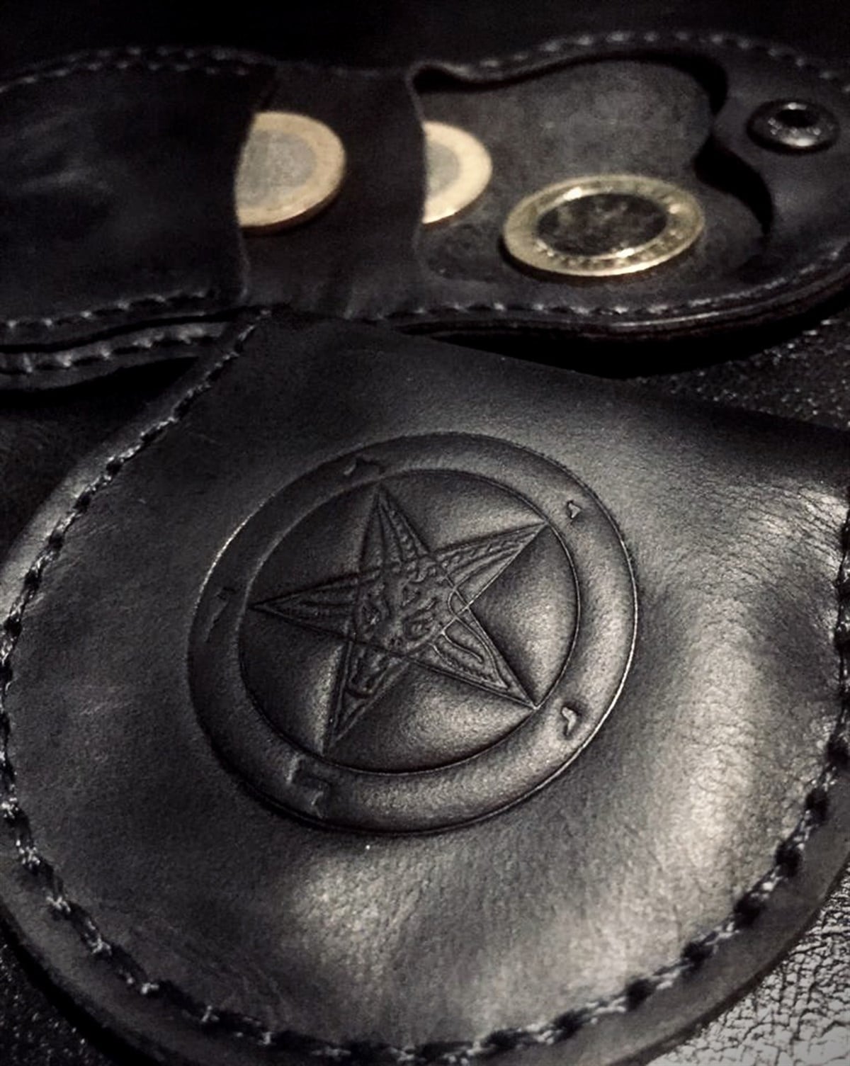 PENTAGRAM Baphomet Men and Women Coin Wallet