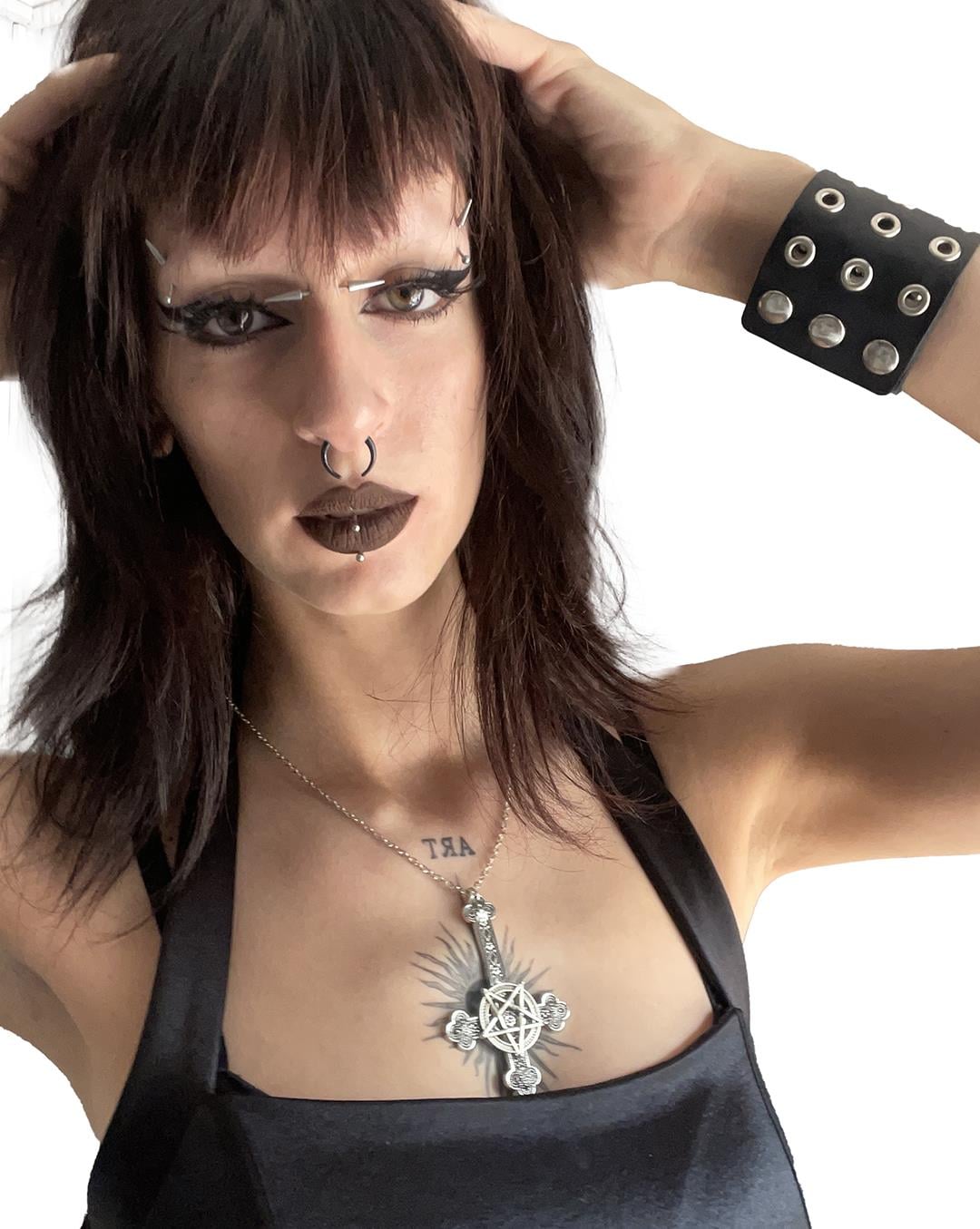 PENTAGRAM Inverted Cross Necklace