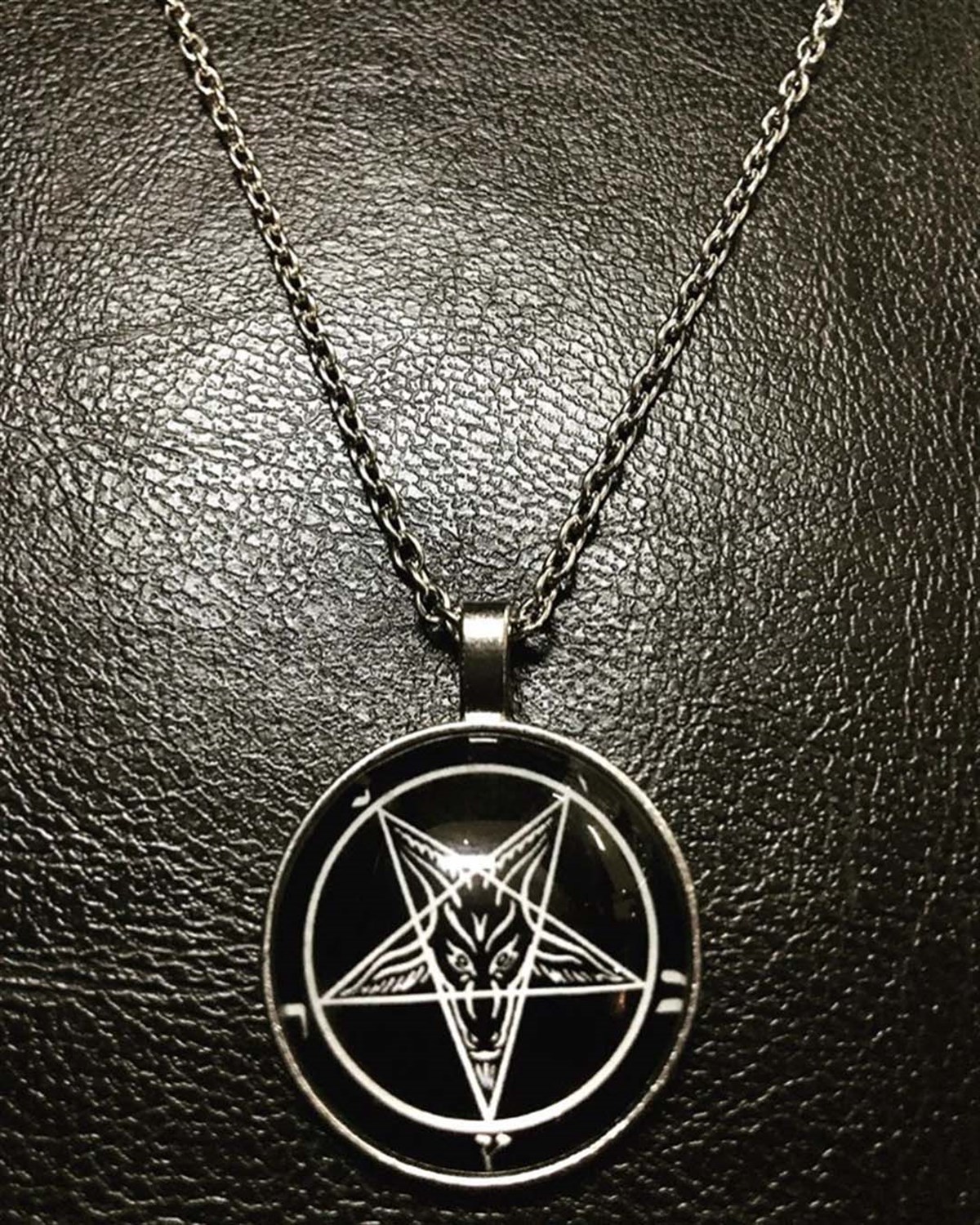 BAPHOMET Sigil Glass Necklace