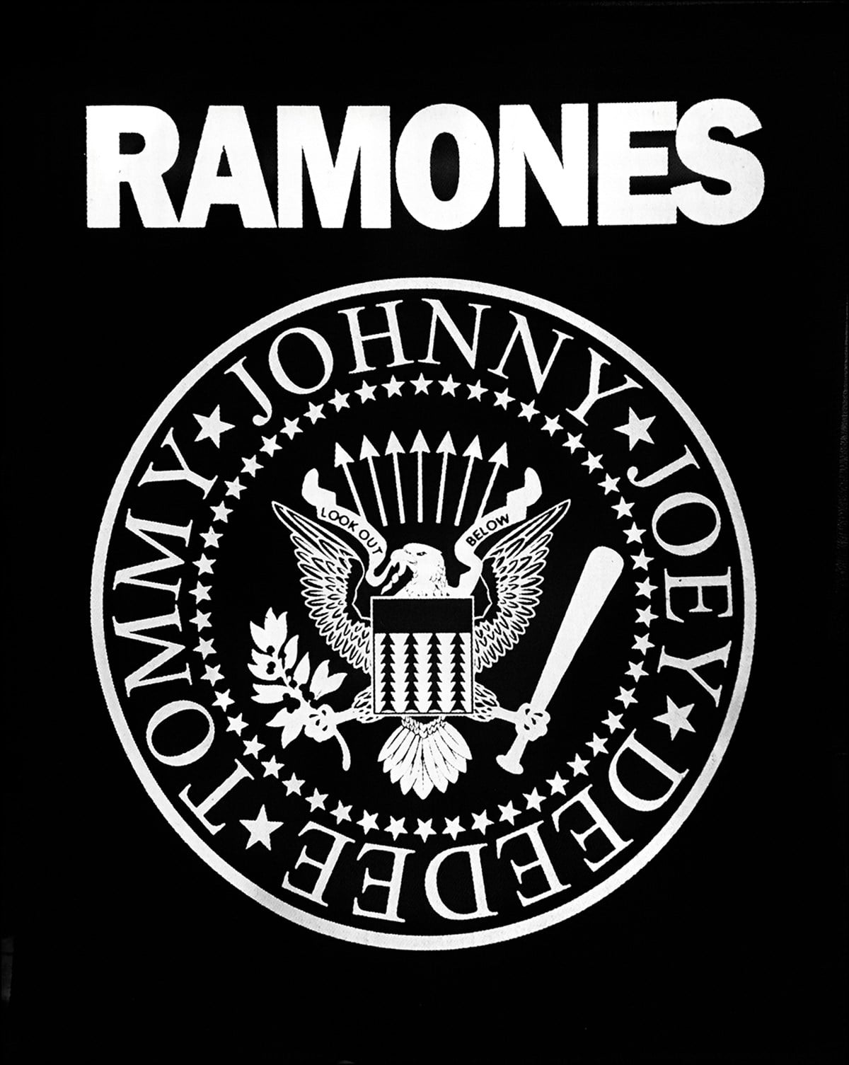 RAMONES  Johnny- Joey- Dee Dee-Tommy  Back Patch