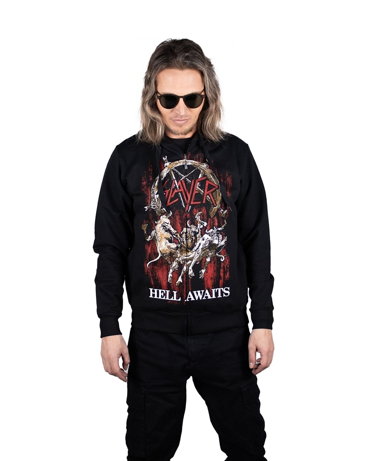 SLAYER Hell Awaits Hoodie  Zip Up