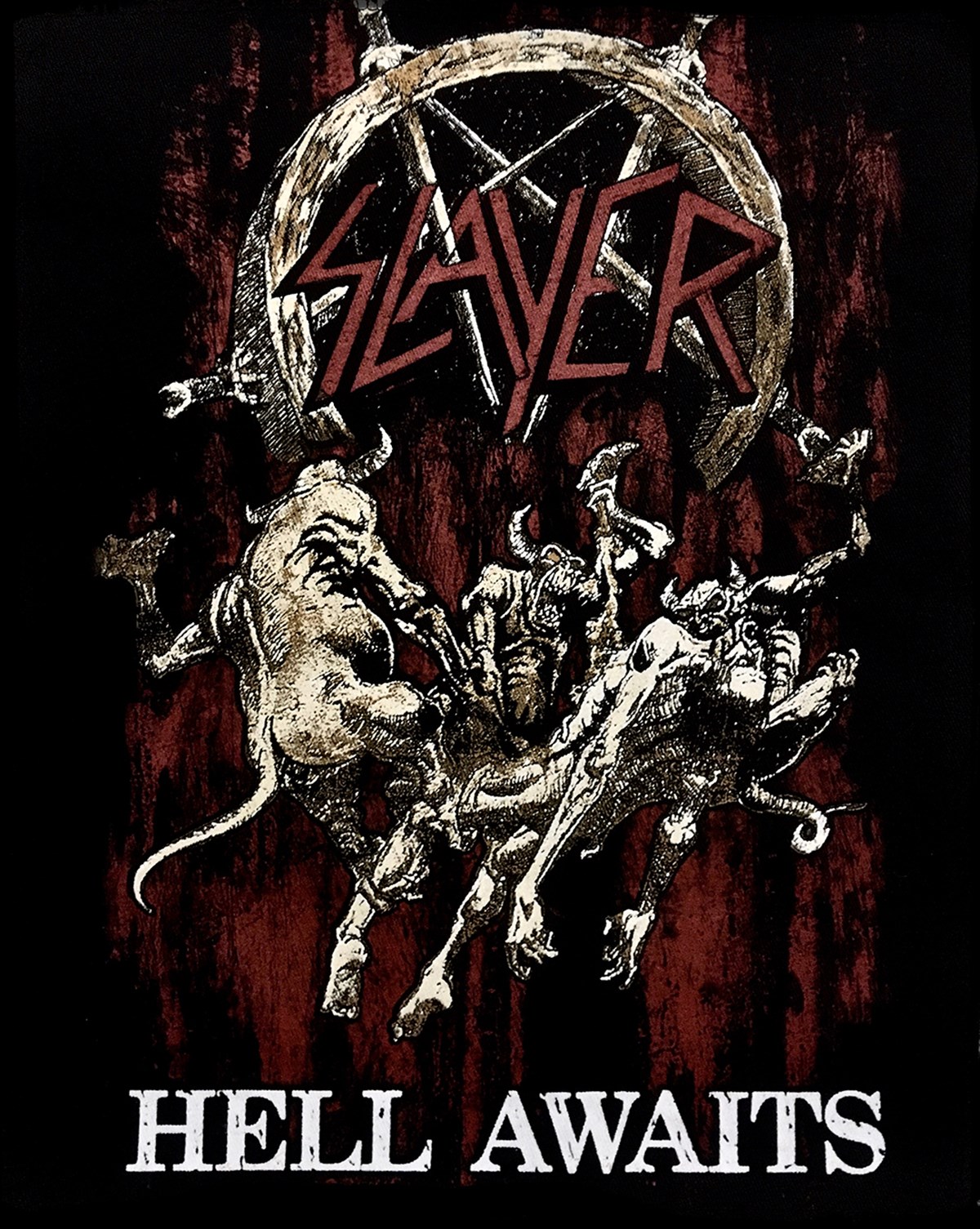 SLAYER  Hell Awaits Back Patch