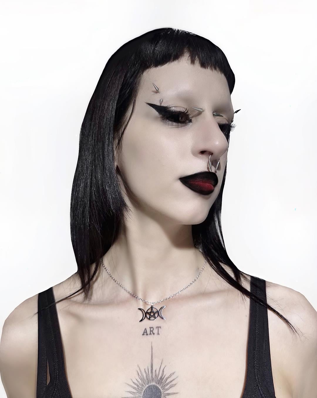 TRIPLE MOON Goddess Necklace