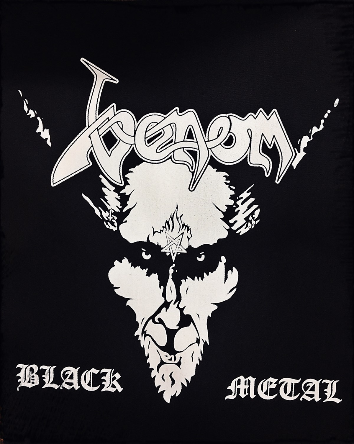 VENOM Black Metal Back Patch