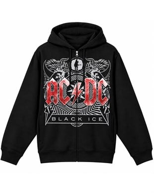 ACDC Black Ice Hoodie Zip Up