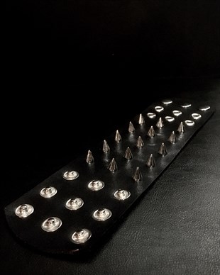 BRACELET Handmade 3 Strip Spike