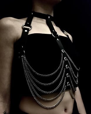 HARNESS Handmade Gothic Chain Body Belt